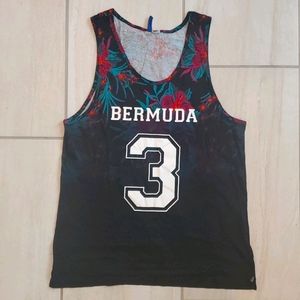 Floral men's tank top